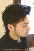 ワイルド系メンズパーマスタイル×ツーブロック|セントジョージ香里園店　MEN&#039;S HAIR