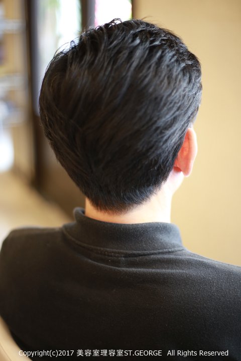 50代男性にオススメのお洒落ネオ七三ヘア|セントジョージ香里園店　MEN&#039;S HAIR
