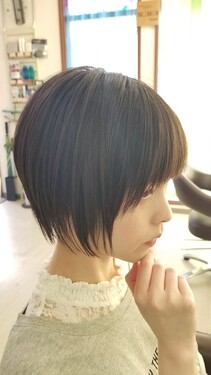 かわいい ひし形ショートグラボブ☆|Hair Space 108