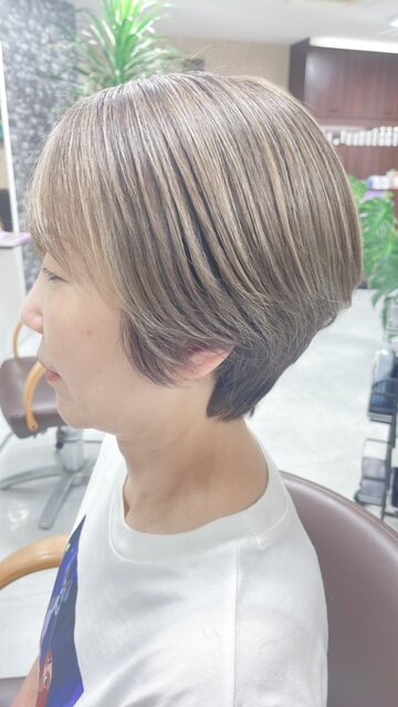 ハイライト/白髪ぼかしハイライト．ローライト|Hair Make TOP SHAPE