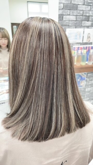 【白髪手術】　ハイライト/白髪ぼかしハイライト/ローライト	|Hair Make TOP SHAPE