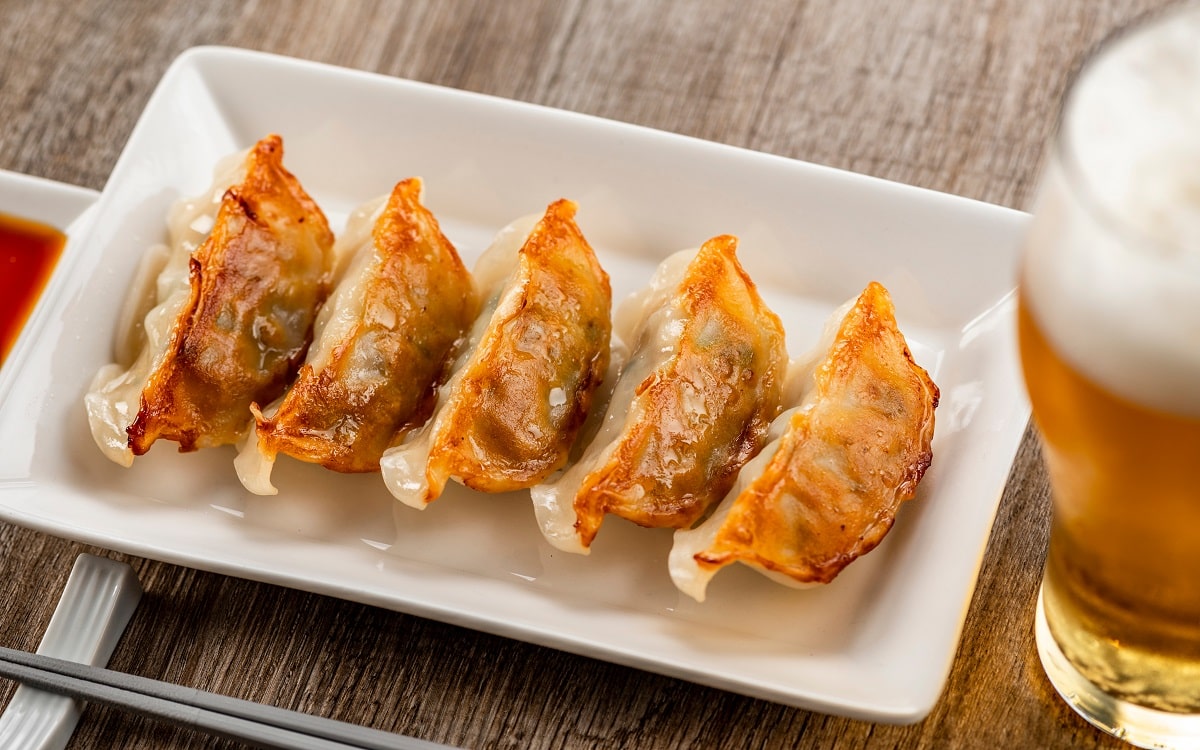 gyoza-beer