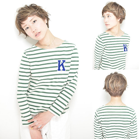 ナチュラルハイライト×カジュアルショート｜add・QUEEN'S GARDEN by K-two