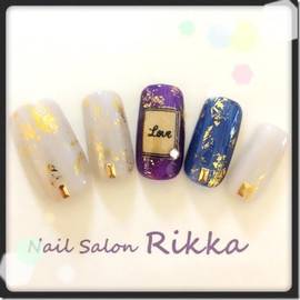 Nail Salon Rikka ［茨城県/古河］ 宝石箱に入れたくなっちゃう♥アンティーク調のホイルネイル