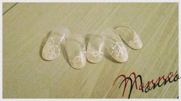 Private Nail Room Nonno ［東京都/新宿］ 【クリアショートネイル】繊細なレースデザインで女性らしさUP