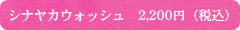 シナヤカウォッシュ 2,200円(税込)