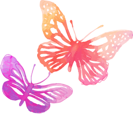 水彩の蝶のイラスト