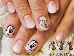 ミッキー×チシャネコネイル