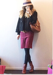 ブラウンで統一してボルドーも入れてみました(^○^)