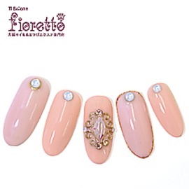 2012年4月のキャンペーンジェルネイル　5500円|fioretto【フィオレット】心斎橋本店