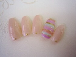 【ジェルネイル】　ボーダーネイル|ディアリリー