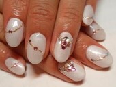シンプル　ブライダル　ネイル。　|Nail Salon MUU
