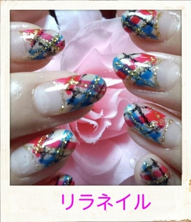 チェックネイル|Reira nail