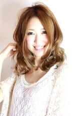 フリンジウェーブセミディ|hair salon 『sofa』