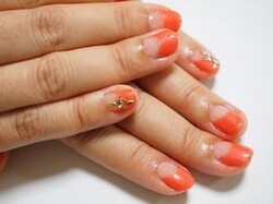 初回 逆フレンチ＆ストーンアート半額￥11900⇒￥5950|CRYSTAL HAND