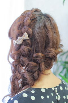 二次会では♪♪|broto ヘアセット＆メイク 着付け