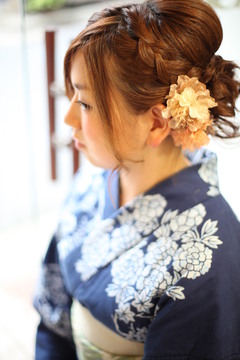  艶やか☆着物アップスタイル|broto ヘアセット＆メイク 着付け