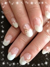 もこもこフレンチ|Nail  Salon Rikka