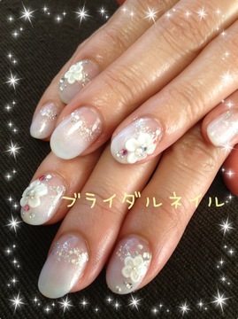 ブライダルネイル　グラデーション|Nail  Salon Rikka