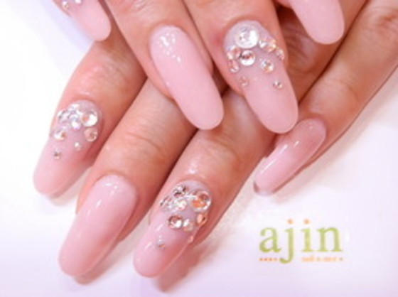 ピンクスカルプ ストーン 1865 Ajin Nail Care アジンネイルアンドケア 奈良県 奈良 のネイルデザインカタログ ビューティーパーク