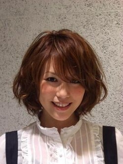 空気感たっぷりのふわふわボブ|ANLOOP