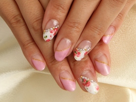 小花柄ネイル|La・Belta ～ネイルサロン～