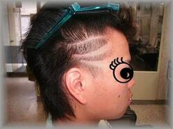 ヘアライン　レザーアート　メンズバージョン|ヘアサロンハラダ