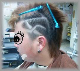 ヘアライン　レザーアート　メンズバージョン|ヘアサロンハラダ