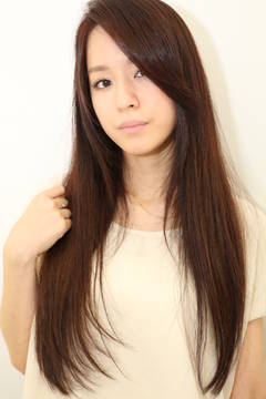 [Le'vie]モテロングストレート×ソフトモンブランカラー☆|Hair Lounge Le'vie