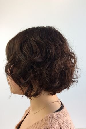 ふわくしゅのミディアムパーマ|hair HIRO 中西店