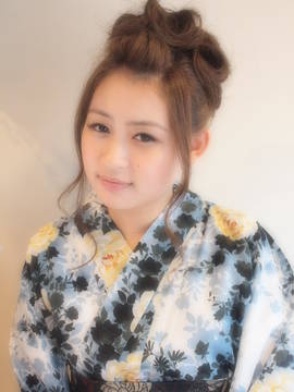浴衣ヘアスタイル・髪型｜ポンパアップスタイル|hair design Rinto