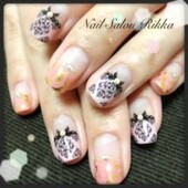 ダマスク柄シール|Nail  Salon Rikka