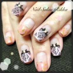 ダマスク柄シール|Nail  Salon Rikka