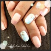 夏のダイダイ柄|Nail  Salon Rikka