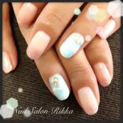 夏のダイダイ柄|Nail  Salon Rikka