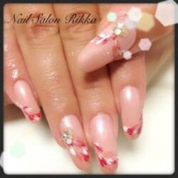 ワンカラー×ピーコック柄ネイル♪|Nail  Salon Rikka