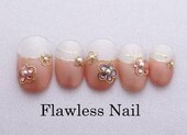 フラワーフレンチ|Flawless　Nail