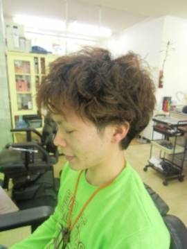 メンズミックスパーマ 5138 Hair Room Lamp ヘアルームランプ 沖縄県 読谷 のメンズカタログ ビューティーパーク