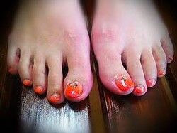 オレンジグラデーション|NAIL GROW