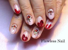 ハートフレンチネイル|Flawless　Nail