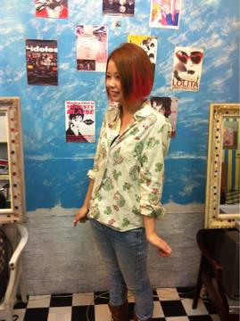 インナーピンクオレンジボブ|VALTEIN