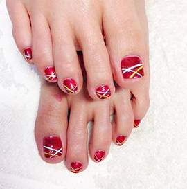 【フットケア】カラフル|ネイルサロン　ぽぽりっしゅ