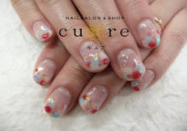ジェルでドット♪|ネイルサロン＆ショップ／ネイルスクール　Ｃｕｒｅ