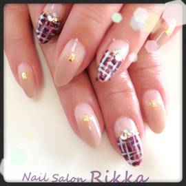 ツイードネイル|Nail  Salon Rikka