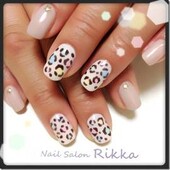 パステルヒョウ柄ネイル|Nail  Salon Rikka