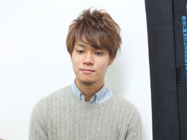 アレンジ簡単イケメンズパーマ