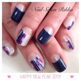 お正月ネイル×矢絣柄|Nail  Salon Rikka