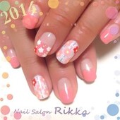 お正月ネイル×梅柄|Nail  Salon Rikka