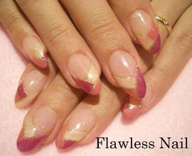 グラデーションカラー３色フレンチ|Flawless　Nail