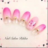 バレンタイン♡ホロハートネイル|Nail  Salon Rikka